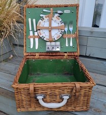 Vintage wicker picnic for sale  BRISTOL