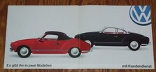 1963 Volkswagen VW Karmann-Ghia Prospekt brochure n 1600 Golf Käfer 411 comprar usado  Enviando para Brazil
