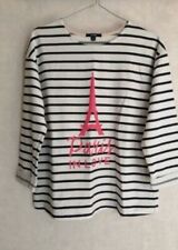 Shirt blanc bleu d'occasion  Bourg-de-Thizy