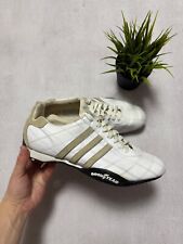 RARO Adidas GOODYEAR Tamanho 9 Driver Racing Adiracer Sapato Branco Baixo Acolchoado comprar usado  Enviando para Brazil