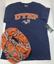 Camiseta com cachecol UTEP Miners nova com etiquetas tamanho grande (42/44), usado comprar usado  Enviando para Brazil