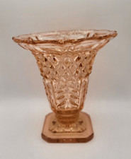 Vase peach glass for sale  BRIDGEND