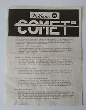 Comet pinball flyer for sale  Collingswood