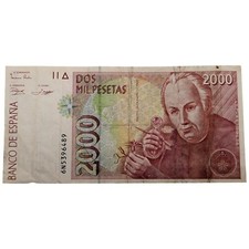 ESPAÑA. 2000 PESETAS. JOSE CELESTINO MUTIS. 24 DE OCTUBRE DE 1992. BC. comprar usado  Enviando para Brazil