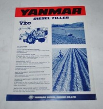 Yanmar Diesel Glebogryzarka Rolnictwo Japońska broszura Broszura Broszura, używany na sprzedaż  PL