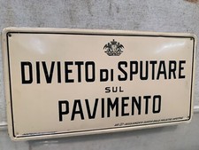 Insegna targa litografata usato  Seregno