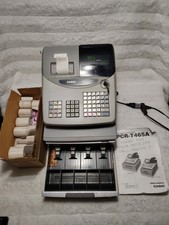 Caixa registradora eletrônica Casio PCR-T465 com chaves manual do usuário, fitas térmicas comprar usado  Enviando para Brazil