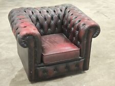 Vintage leather chesterfield for sale  LEEDS