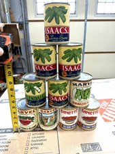 Lote de latas vazias de vegetais com etiqueta de papel comprar usado  Enviando para Brazil