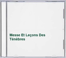 Messe leçons ténèbres d'occasion  Expédié en Belgium