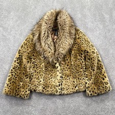 Casaco feminino INC International Concepts pele sintética leopardo cropped tamanho M dourado preto comprar usado  Enviando para Brazil