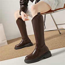 Botas de equitação femininas altura do joelho biqueira redonda plataforma robusta sola com zíper sapatos, usado comprar usado Botas de equitação femininas altura do joelho biqueira redonda plataforma robusta sola com zíper sapatos, usado comprar usado  Enviando para Brazil