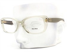 Óculos Miu Miu VMU 07V 13M-1O1 verde oliva transparente 53mm com estojo comprar usado  Enviando para Brazil