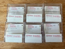 Usado, Discos Roland Sound Bank volumes 1-6 para amostrador S-550. Discos completos na caixa comprar usado  Enviando para Brazil