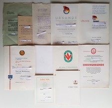 Ddr urkunden konvolut gebraucht kaufen  Bad Sulza