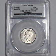 1914 shilling george for sale  LEEDS