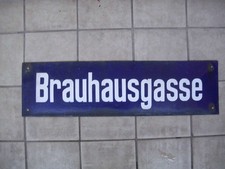 Altes straßenschild brauhausg gebraucht kaufen  Kaiserslautern