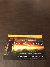 NOVO CARTÃO POSTAL FILME NÃO PUBLICADO 4 X 6 - APOCALYPTO DE MEL GIBSON comprar usado  Enviando para Brazil