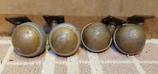 4 X Rodas de Carrinho Hospitalar Vintage Grande Marrom Archibald Kenrick Metal Rodízio comprar usado  Enviando para Brazil