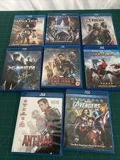 Marvel 8 Blu Ray LOT Cpt America Civil Thor X-Men Iron Man 3 Spiderman Ant Aveng, usado comprar usado  Enviando para Brazil