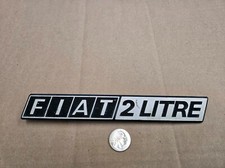 Placa de identificação logotipo emblema vintage Fiat OEM 124 Spyder Brava 2 litros placa de identificação comprar usado  Enviando para Brazil