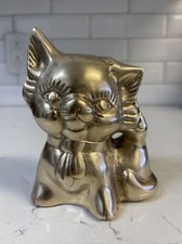 Vintage brass kitten for sale  Warsaw