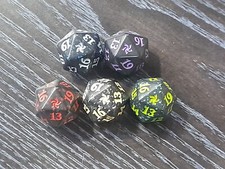 (Contador de Vida) MTG, Fundações, Spindown D20 dados cada um (5 dados no total), usado comprar usado  Enviando para Brazil