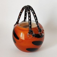 Vaso cestino vetro usato  Palermo