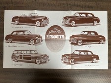Vintage plymouth brochure for sale  Gaylordsville