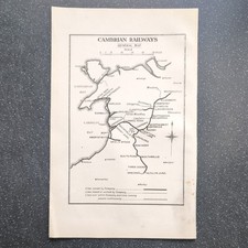 Original 1920 map for sale  WARRINGTON