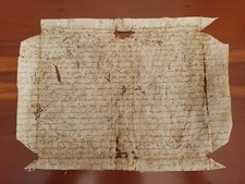 Napoli atto pergamena usato  Portici