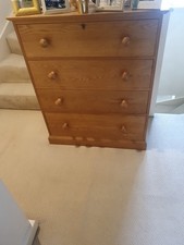 Solid oak chest for sale  BURTON-ON-TRENT