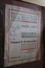 Alte preisliste werkzeugfabrik gebraucht kaufen  Westerstede