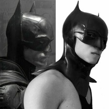 2022 The Batman Helmet Mask Bruce Wayne Cosplay Headgear Halloween Adereços Presentes comprar usado  Enviando para Brazil