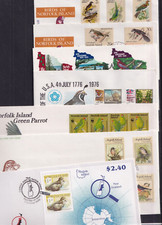 Norfolk Island Birds escolha FDC papagaio kingfisher codorna robin petrel polar WWF comprar usado  Enviando para Brazil