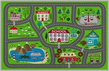 Tapete de carro infantil tapete de brincar tapete para carros brinquedos 3,8’X 2,9’ excelente, usado comprar usado  Enviando para Brazil