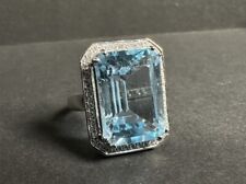 Goldring blauem edelstein gebraucht kaufen  Landshut
