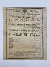 Victorian programme theatre for sale  LONDON