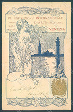 Artista Firmado Dama Art Nouveau Venezia IV Expo 1901 Esposizione Arte pc HR1938 segunda mano  Embacar hacia Mexico