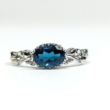gold ladies blue white topaz for sale gold ladies blue white topaz for sale USA
