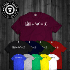 Camiseta Masculina Flash Formula Equation Big Bang Theory Inspirada em Bazinga Sheldon comprar usado  Enviando para Brazil