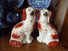Pair staffordshire pottery for sale  NEWTOWN