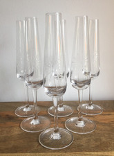 Six elegant etched for sale  STOKE-ON-TRENT