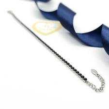 Bracciale tennis nero usato  Paterno