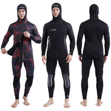 Fato de mergulho masculino com capuz 2 peças neoprene impermeável quente pesca caça, usado comprar usado  Enviando para Brazil