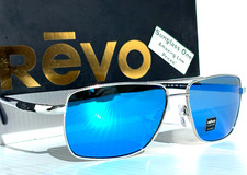NOVO ÓCULOS DE SOL REVO RAY cromado brilhante lente azul polarizado 1244 03 H2O, usado comprar usado  Enviando para Brazil