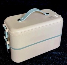 Aquecedor elétrico a vapor aquecedor de alimentos recipiente Bento 2 níveis. 110v/220v. Plugue dos EUA comprar usado  Enviando para Brazil