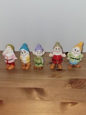 Estatuetas vintage de porcelana cerâmica Disney 7 anões - Lote de 5 - comprar usado  Enviando para Brazil