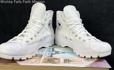 Converse Chuck Taylor All Star lona reclinada alta branca tamanho 8.5 comprar usado  Enviando para Brazil