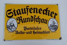 Altes emailschild staufenecker gebraucht kaufen  Weil der Stadt